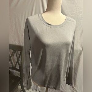 Athleta size small women’s heathered light gray top